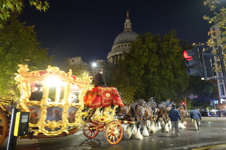 The ghost parade going past St Paul's