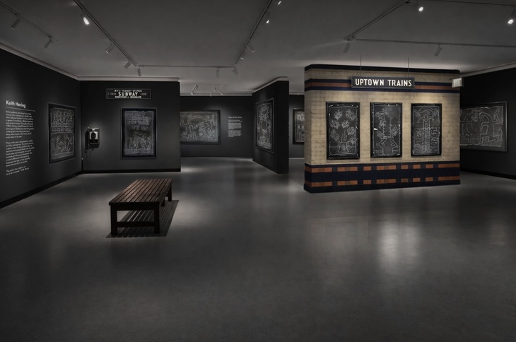 A mock up of the exhibition
