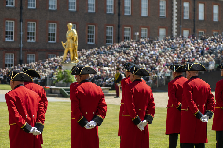 Chelsea Pensioners lined up