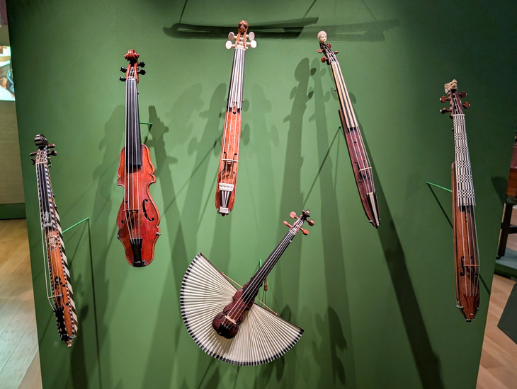 A collection of string instruments