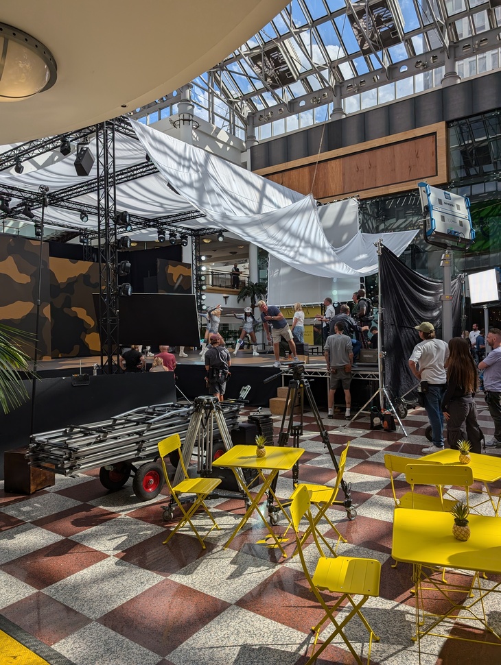 A film set