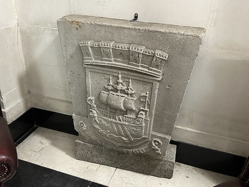 A keystone of Old Waterloo Bridge