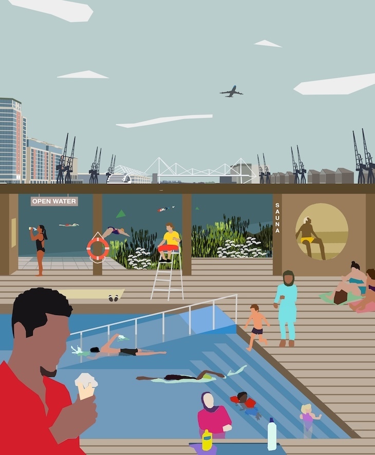 Floating lido