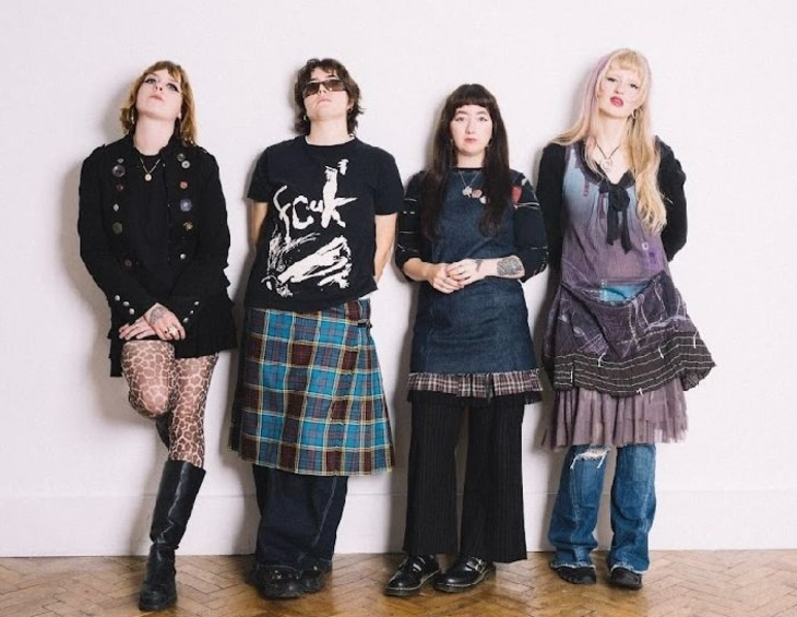 Best events in London this weekend: the four members of Lime Garden lined up against a wall