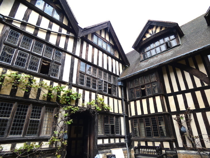 The half-timbering of Hever Castle