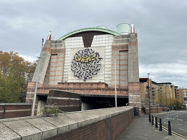 The postmodern entrance to the Limehouse Link tunnel
