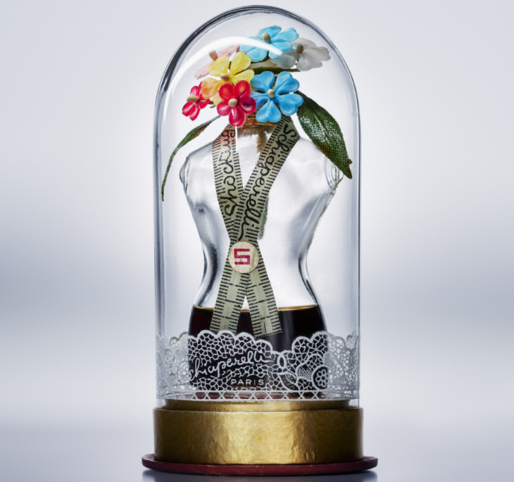 What's on in London March 2026: a clear mannequin with a head of flowers, inside a clear glass bell jar