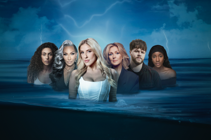 What's on in London March 2026: promo poster for Sea Witch concert featuring six performers superimposed onto the surface of the sea