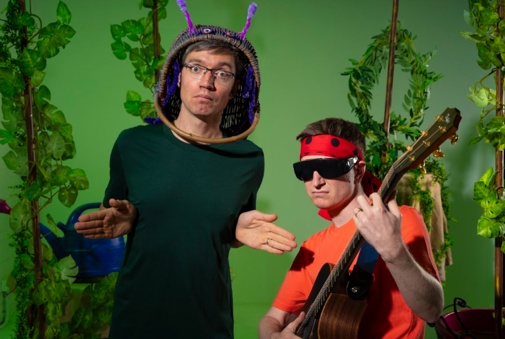 Best events in London today: two adults dressed as bugs, one holding a guitar