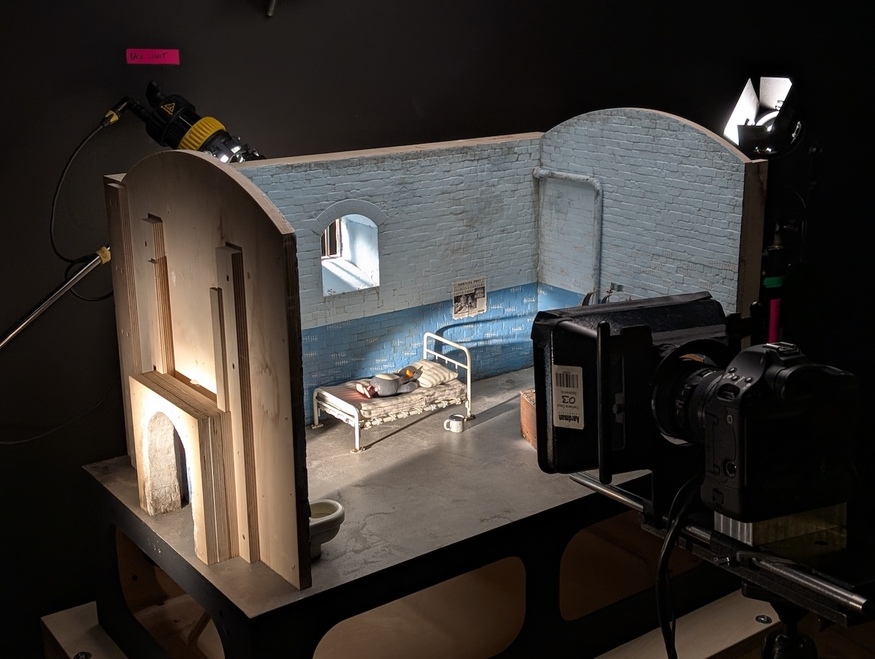 Feathers McGrawn in a prison cell