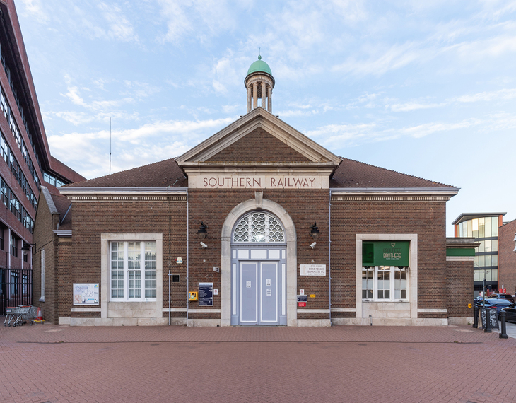 A chapel-like station