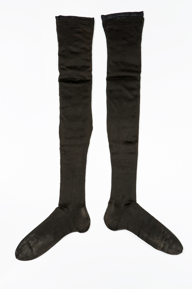 A pair of black stockings