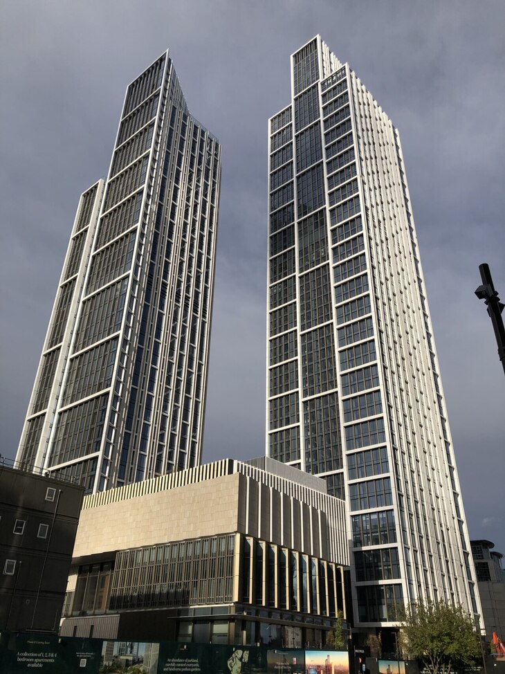 A couple of identical towers