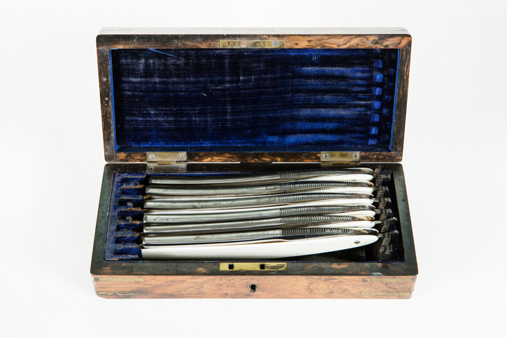 A collection of vintage razors