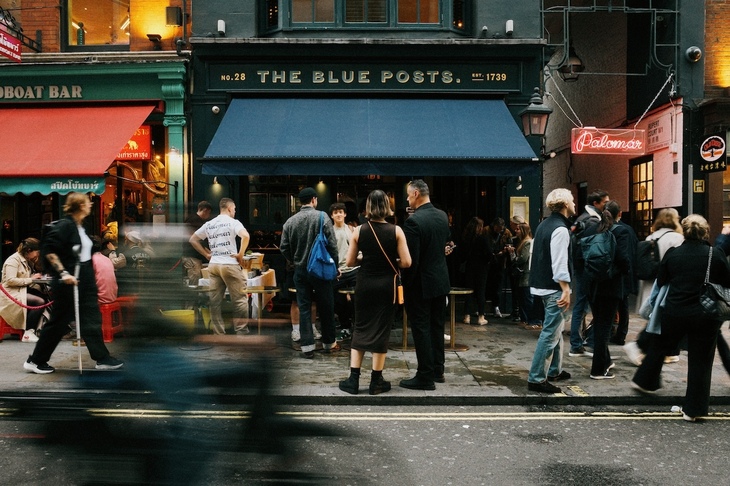 The Blue Posts from outside