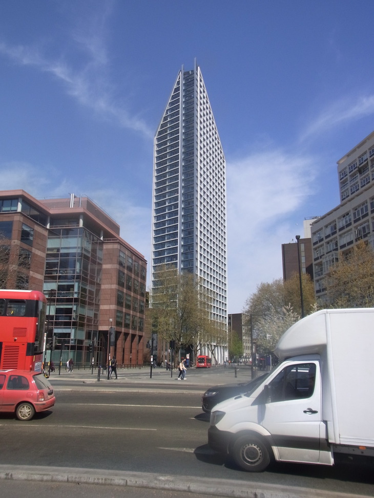 A building that's almost formed into a point