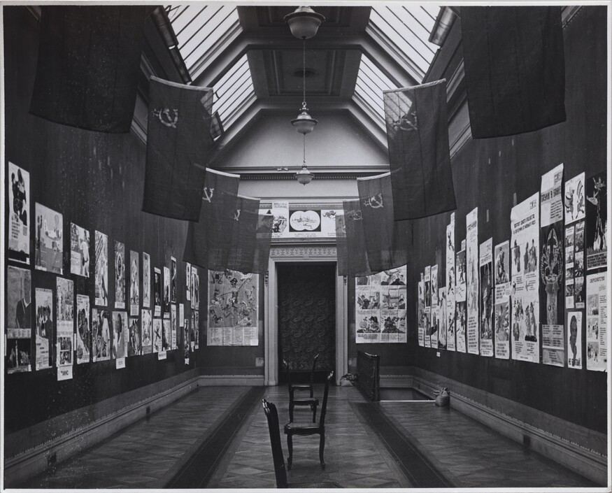 A gallery filled with Soviet art