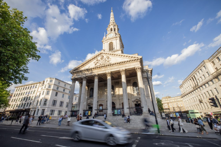 Top events in London today: the exterior of St Martin-in-the-Fields church