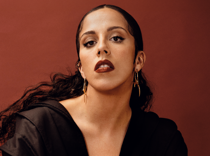 What's on in London in April 2026: Sara Correia, wearing a black top and gold earrings, looking at the camera