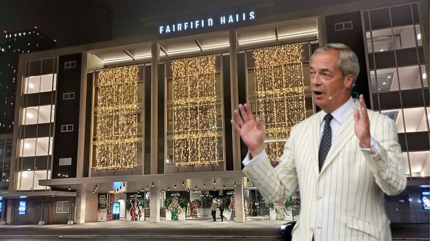 Outrage At Reform Rally To Be Held At Croydon's Fairfield Halls