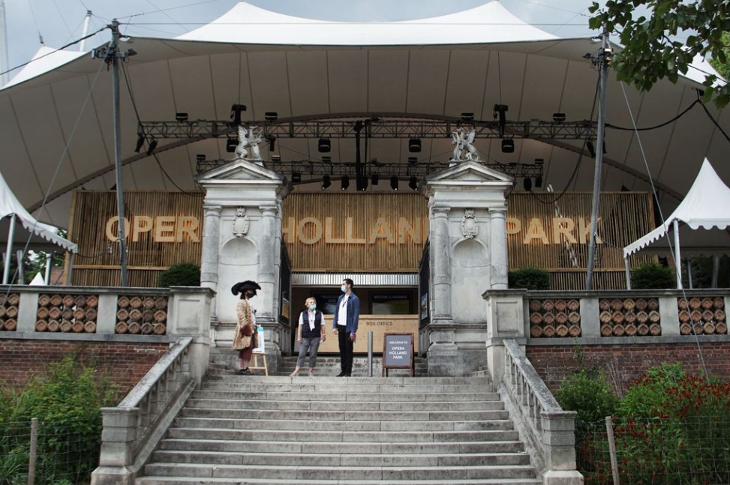 Outdoor activities and shows in London in summer: exterior of Opera Holland Park