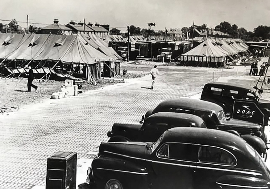 Tents and cars