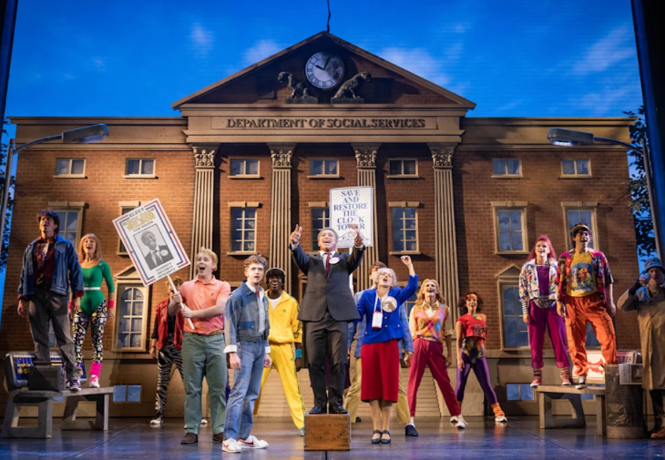 The best things to do in London this weekend: the cast of Back to the Future in front of the Town Hall set