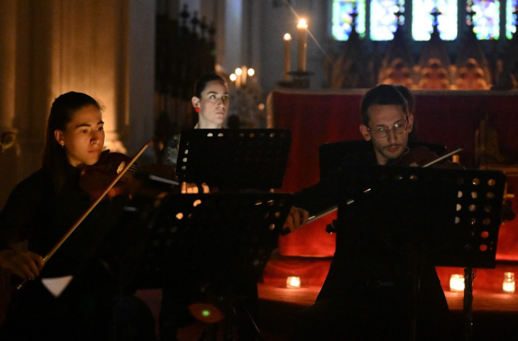 Top events in London this weekend: an orchsestra performing by candlelight