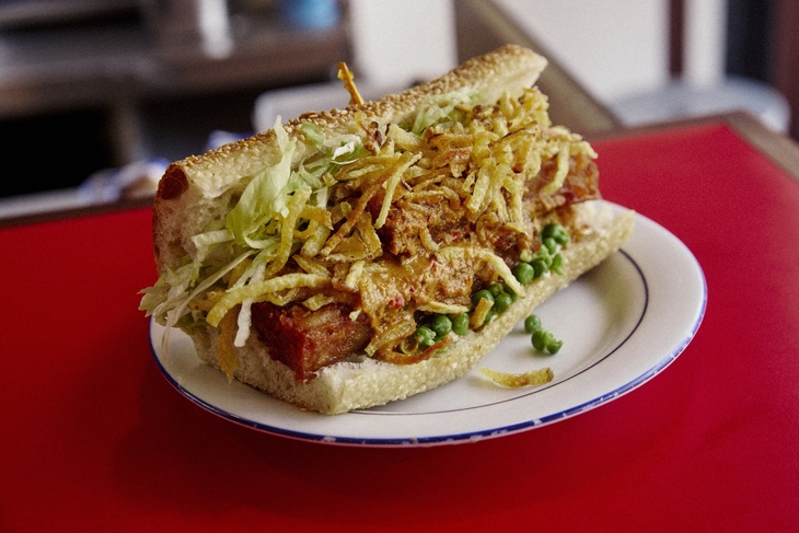 A packed sandwich sub