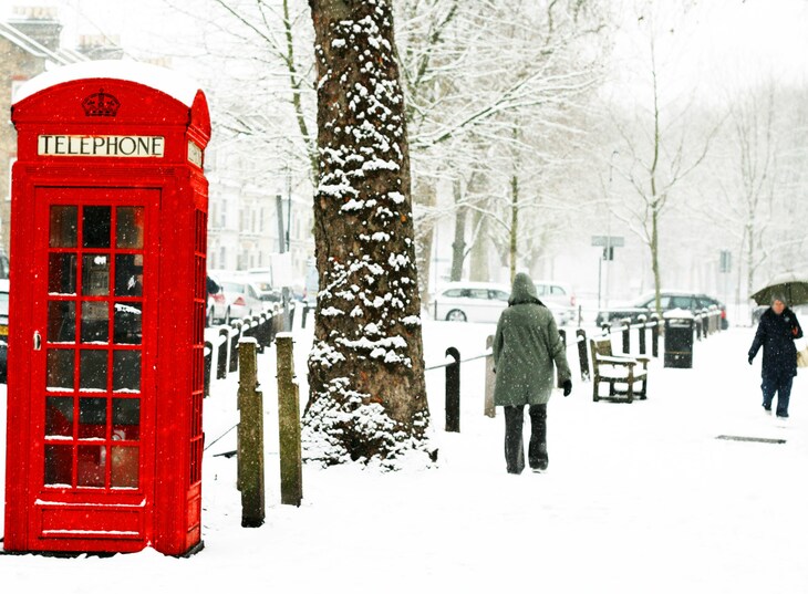 Snow is always amazing, especially when it stops the world & brings calm in a crazy context.
This peaceful scene in Central London is so often a bustling place of busyness.
The white canopy brings out the vibrant beauty of the iconic red phonebox.. Image: <a href="https://unsplash.com/photos/person-walking-near-tree-and-phonebooth-during-winter-season-3v_6q4dFWXg" target="_blank" rel="noopener noreferrer">Richard Pennystan</a>