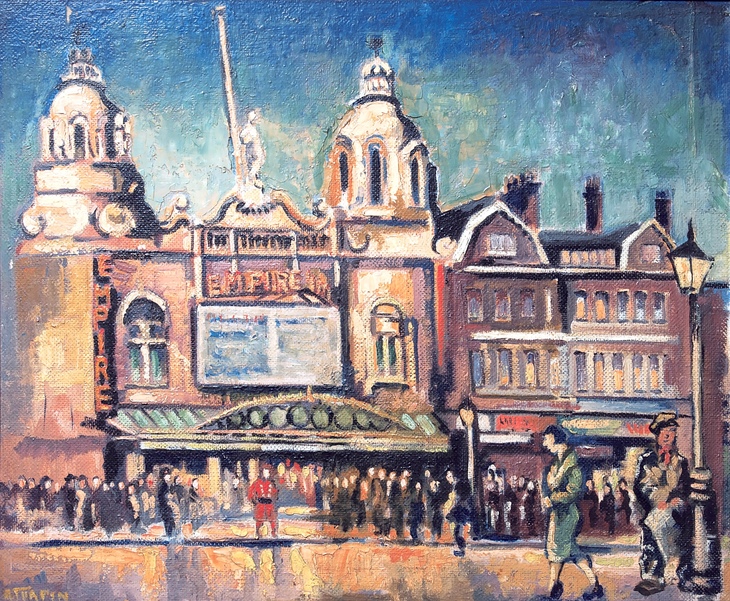 Painting of the Hackney Empire's exterior