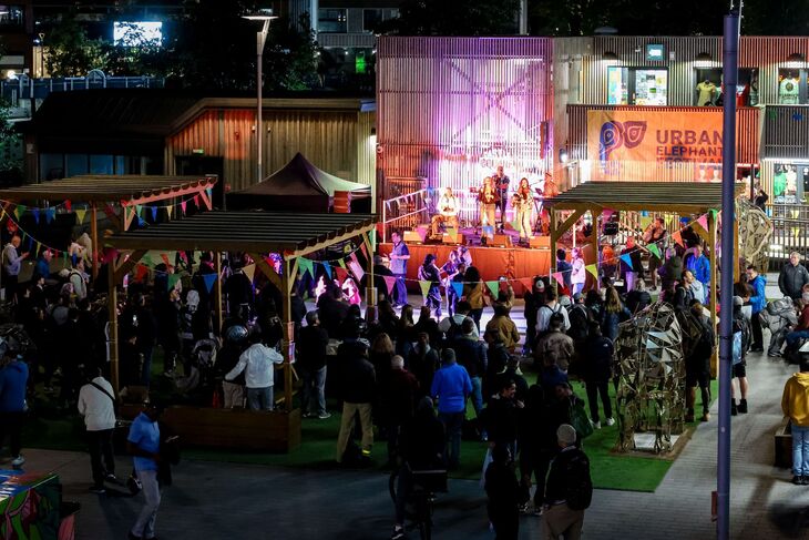 A mini festival taking place in Castle Square