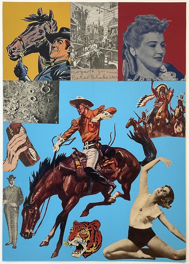 A Blake collage inspired by Gin Lane