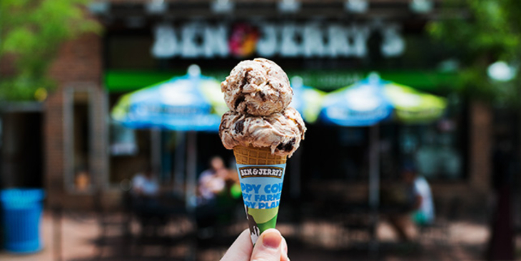Free events in London: a cone of Ben & Jerry's ice cream