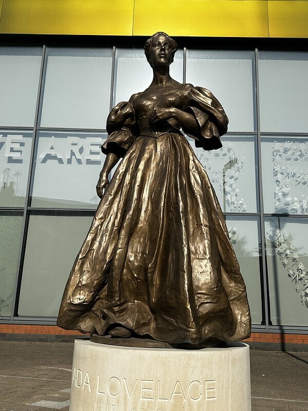 A statue of Ada Lovelace in Hinckley, Leicestershire