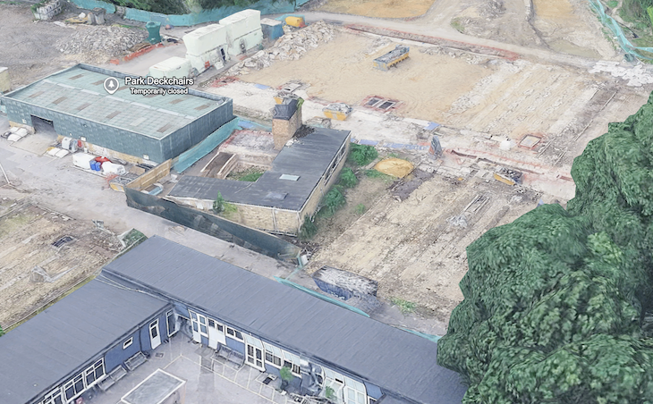 The QEII Garden before it was created