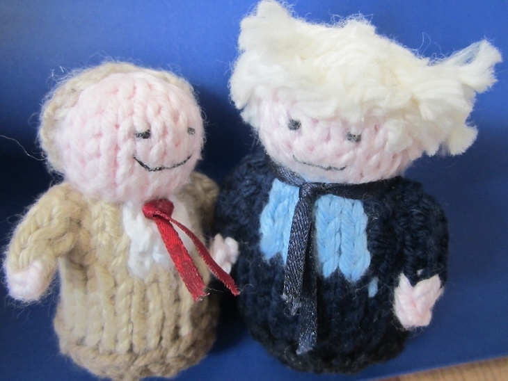 Knitted ken and boris