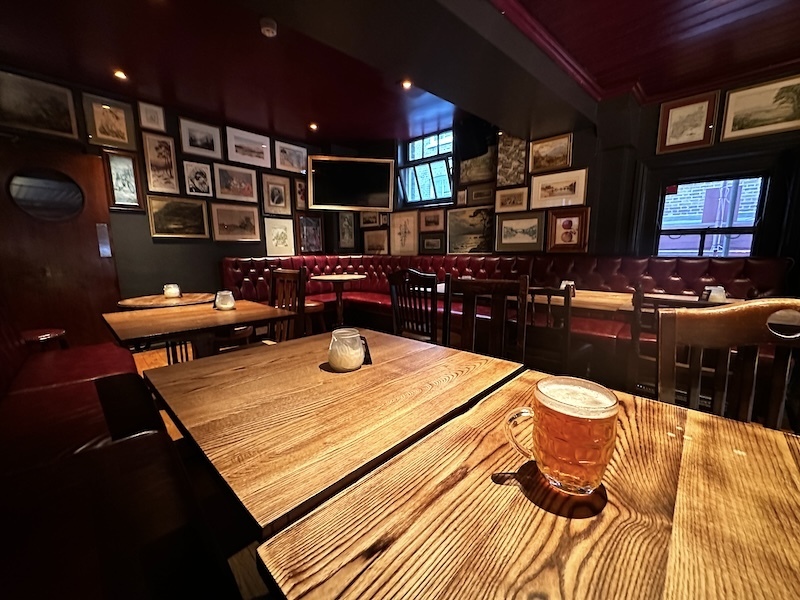A mezzanine space in the Marlborough Head, Drury Lane