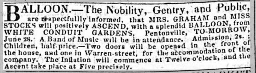 A newspaper cutting about Margaret Graham's early ascent