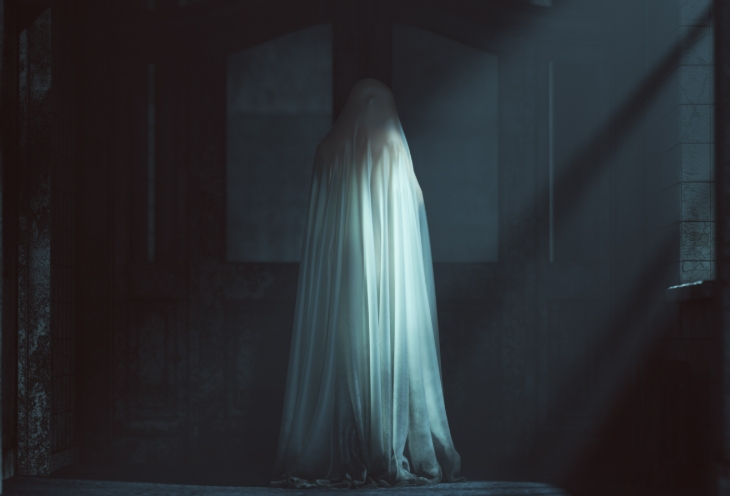 Top events London this weekend: a photo of a ghostly figure in a room