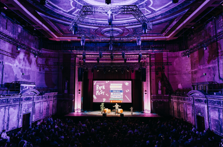 Top events in London today:  an audience watching a speaker live on stage at the Alexandra Palace Theatre