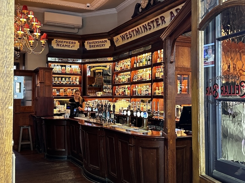 Westminster Arms bar