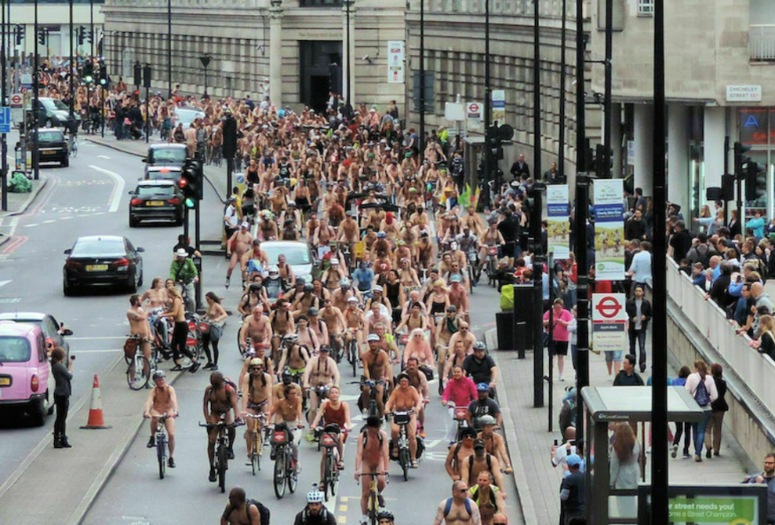 The World Naked Bike Ride Returns To London This Summer