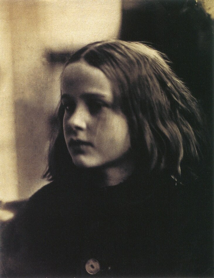 A photo of a young girl