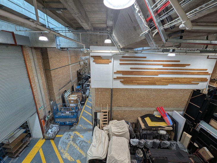 A backstage area of the NT