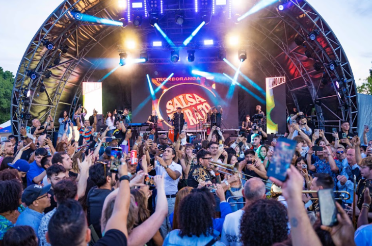 Things to do in London in July 2026: a crowd in front of a festival stage