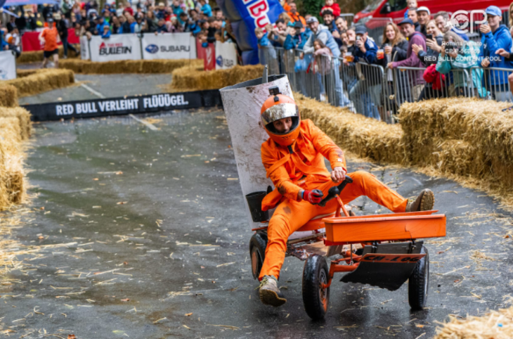 What's on in London in June 2026: people watching a competitor taking part in a soapbox race