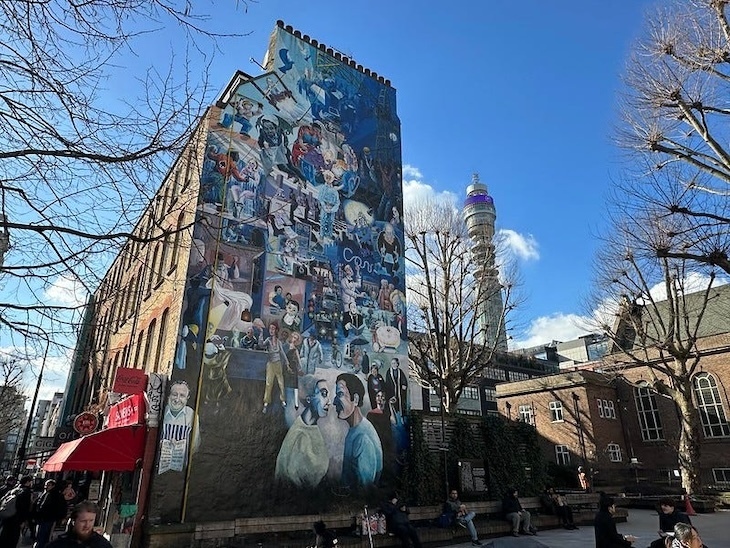 The Fitzrovia mural 