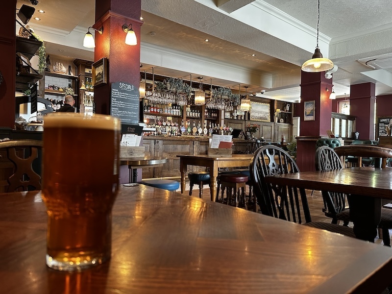 Pint in the kings arms greenwich