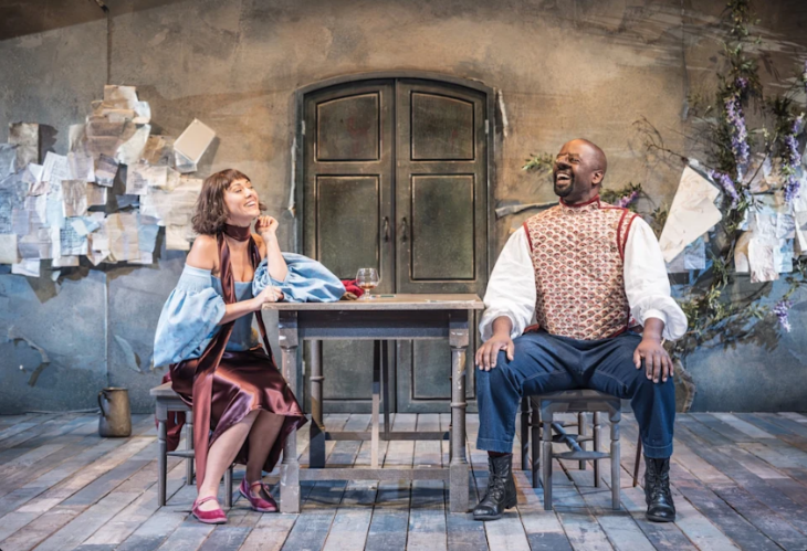 What's on in London this weekend: cast members of Cyrano de Bergerac sitting down on stage